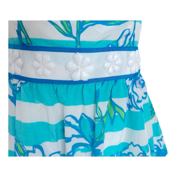 Lilly Pulitzer Dress “Shorely Blue Tossing The Line” SZ 0 - Picture 5 of 11